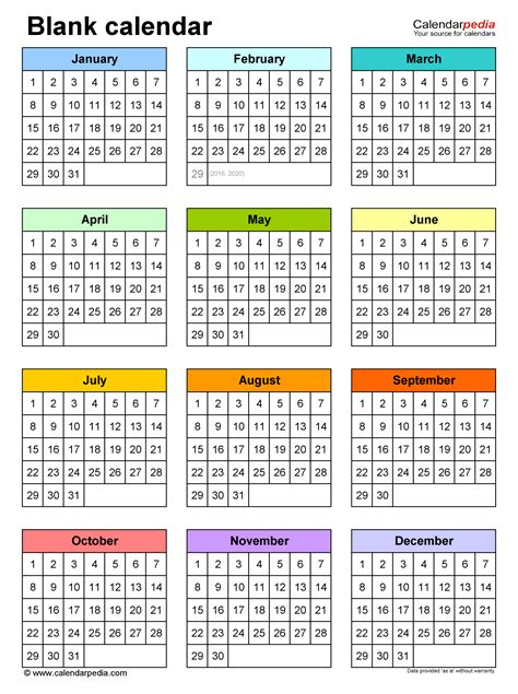 whole year calendar on one page|printable year calendar 1 page.